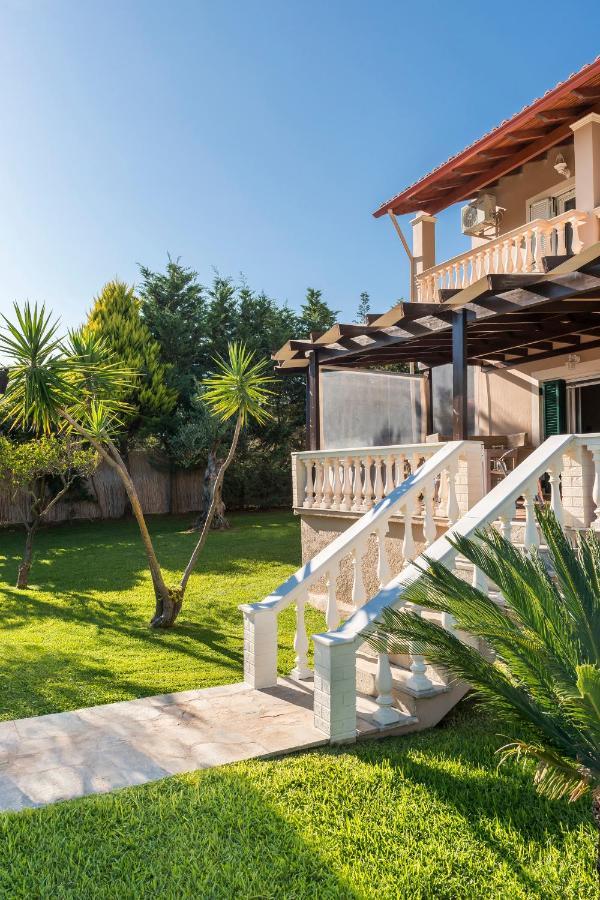 Villa Maxim With Private Pool & Tennis Court Halikounas Luaran gambar