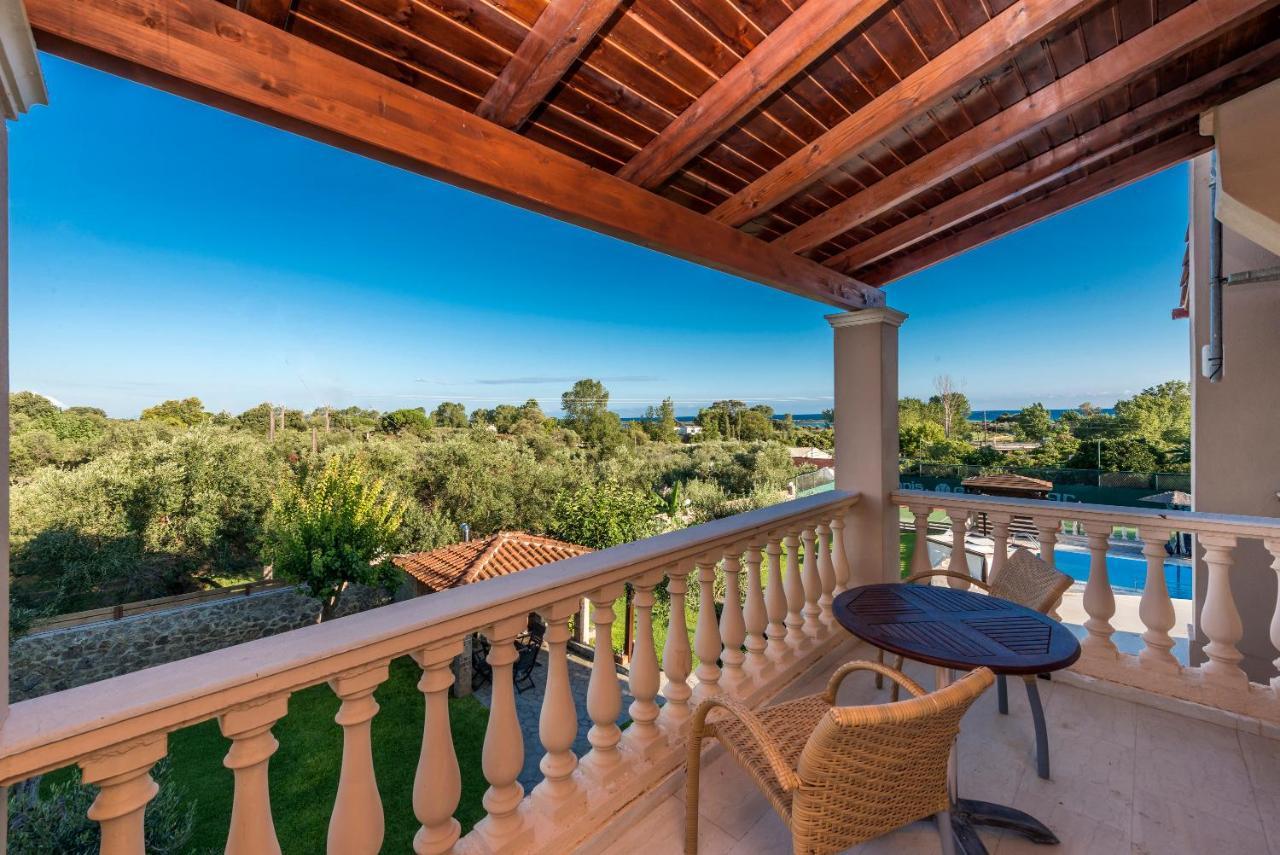 Villa Maxim With Private Pool & Tennis Court Halikounas Luaran gambar