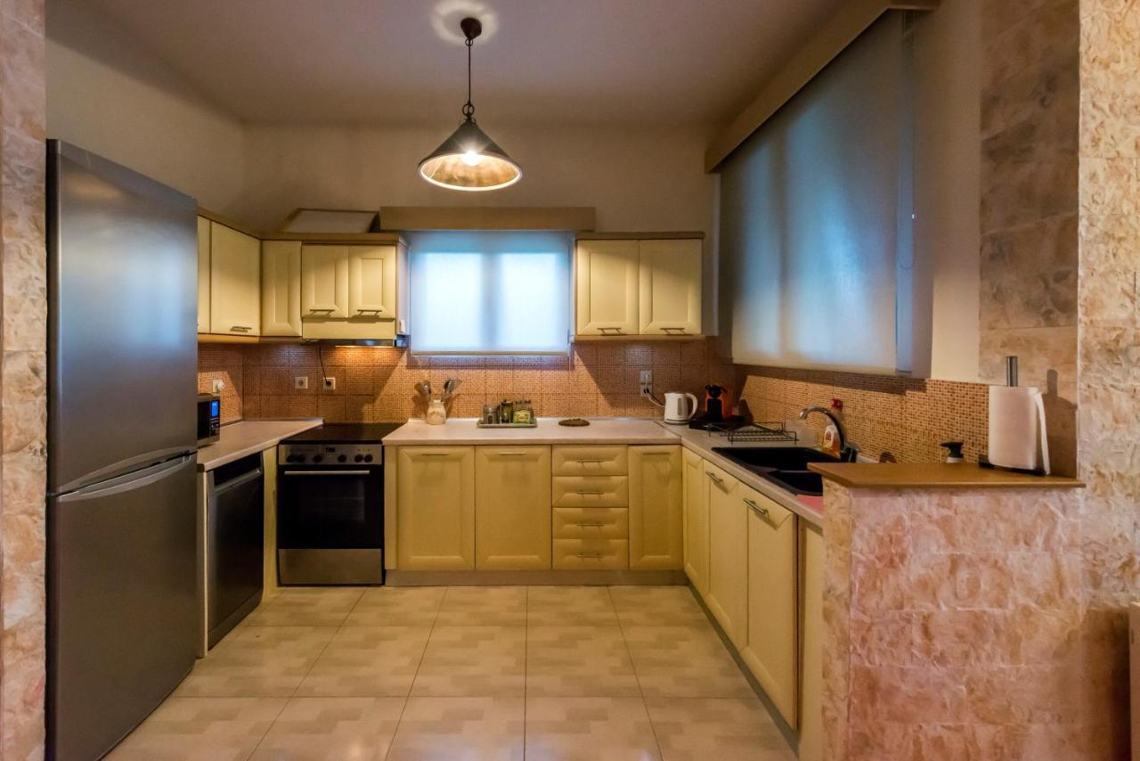 Villa Maxim With Private Pool & Tennis Court Halikounas Luaran gambar