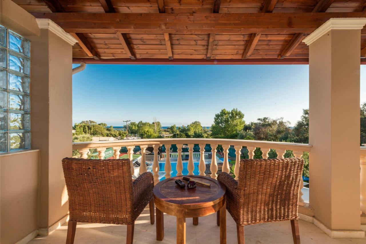 Villa Maxim With Private Pool & Tennis Court Halikounas Luaran gambar