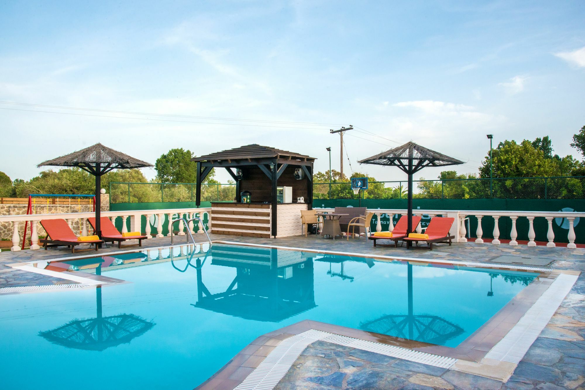 Villa Maxim With Private Pool & Tennis Court Halikounas Luaran gambar