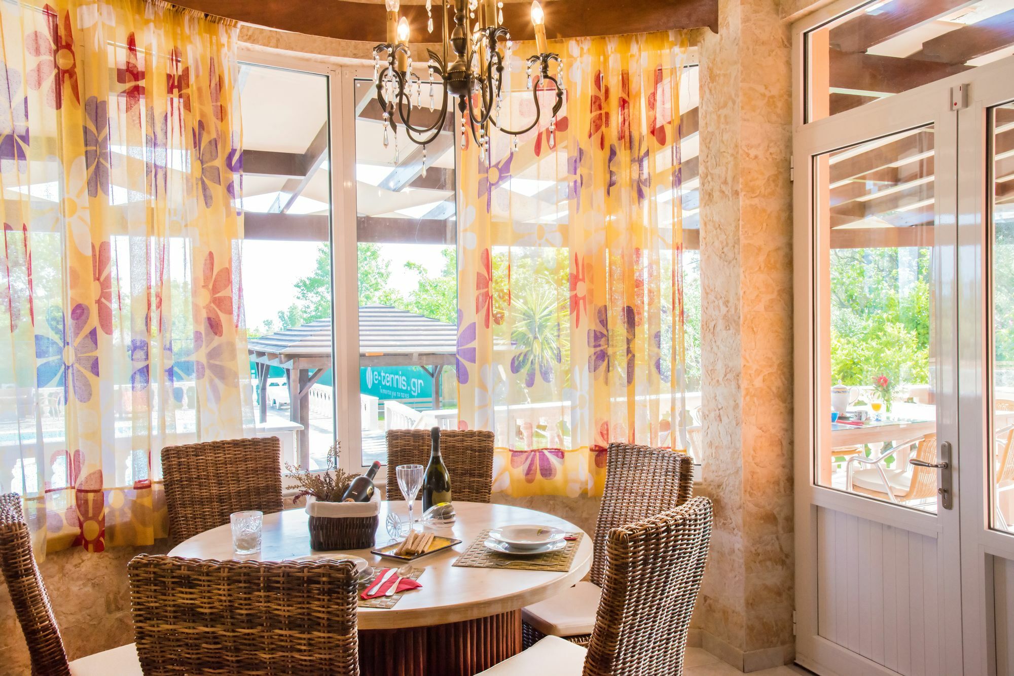 Villa Maxim With Private Pool & Tennis Court Halikounas Luaran gambar