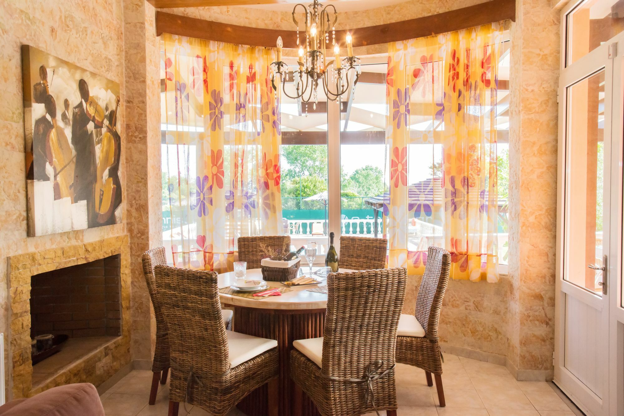 Villa Maxim With Private Pool & Tennis Court Halikounas Luaran gambar