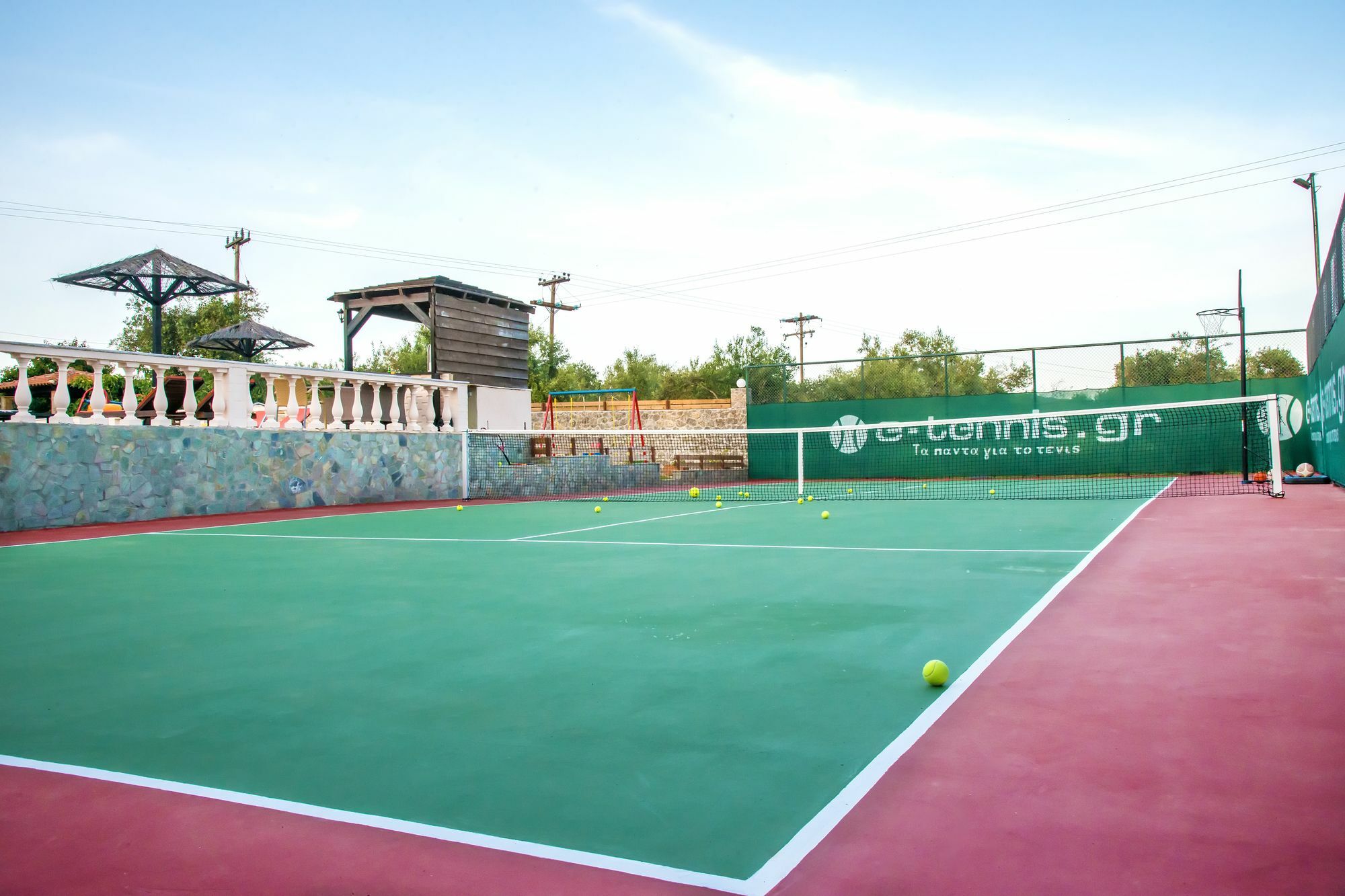 Villa Maxim With Private Pool & Tennis Court Halikounas Luaran gambar